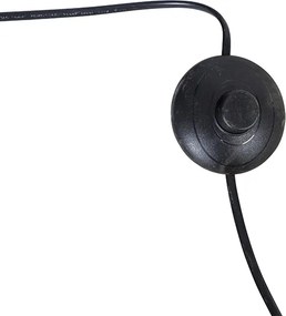 Lampada da terra ad arco in acciaio con base in marmo bianco e paralume in acciaio - Arc XXL