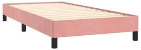 Giroletto rosa 90x190 cm in velluto