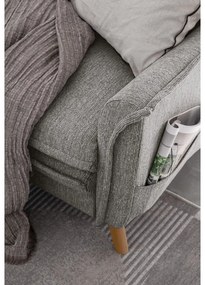 Divano letto angolare grigio (angolo sinistro) Charming Charlie - Miuform