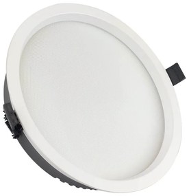 Faro LED incasso 30W foro ø200-210 110lm/W UGR19- Dimmerabile Colore Bianco Caldo 2.700K