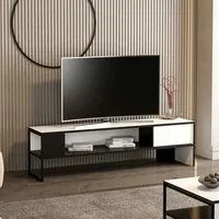 Porta tv Concordtv colore bianco e nero