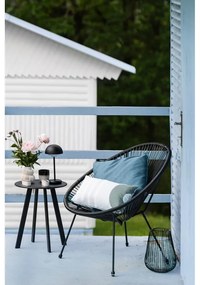 Poltrona da esterno nera in metallo e plastica Avocado Comfort – Bonami Selection