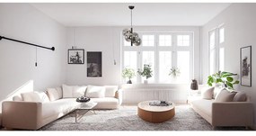 Lampada a sospensione grigio-nera con paralume in vetro ø 15 cm Forte - Squid Lighting