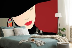 Carta da parati – Nobildonna con cappello