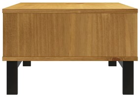 Tavolino da salotto flam 100x50x32,5 cm legno massello di pino