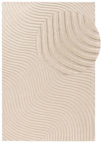 benuta Pure Tappeto di lana Tess Crema 120x170 cm - Tappeto fibra naturale