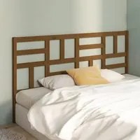 Testiera per Letto Miele 206x4x104 cm in Legno Massello di Pino 818213