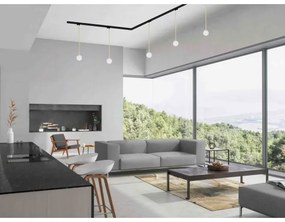 Argon 4308 - Lampadario con sistema a binario BANG 1xG9/6W/230V ottone