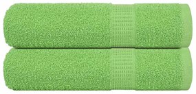 Asciugamani 2 Pz Verde Mela 50x100 Cm 360 G/m² 100% Cotone /