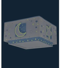 Dalber 63236T - Plafoniera per bambini MOONLIGHT 2xE27/60W/230V blu