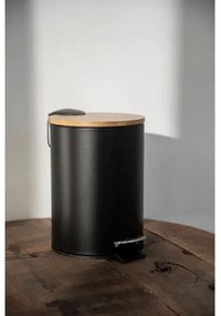 WENKO 24696100 - Cestino TORTONA 17x21 cm nero/marrone