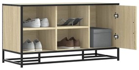 Scarpiera Sonoma Rovere 100x40x53,5 Cm İn Truciolato E Metallo /
