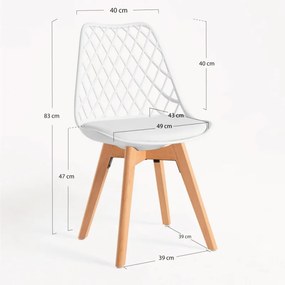 Sedia Mima - Bianco