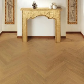 Parquet massello 1S in rovere naturale spazzolato select sp. 14/14 mm 1.512 m²