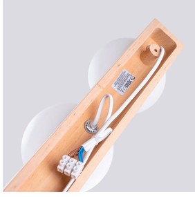 Plafoniera bianca/di colore naturale con paralume in vetro ø 12 cm Solum – Sollux