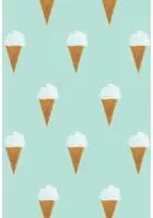 KEK Amsterdam Carta da parati Ice Cream - Mint