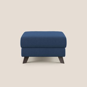 Moon Pouf contenitore e piedini alti in tessuto morbido impermeabile T02 blu