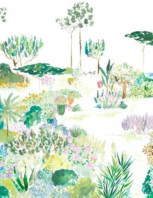 Isidore Leroy Carta da parati panoramica Jardin de France - Original Panel A
