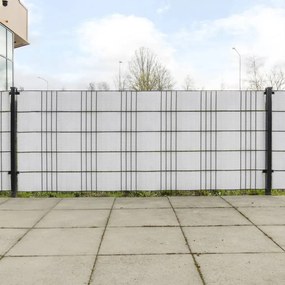 Schermi Da Balcone 10 Pz Bianchi 255x19 Cm İn Polyrattan /
