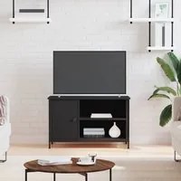 Mobile Porta TV Nero 80x40x50 cm in Legno Multistratocod mxl 126514