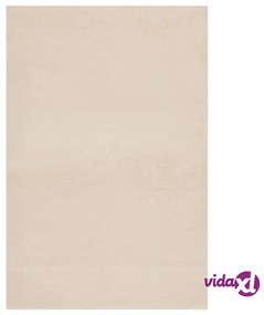 vidaXL Tappeto Lavabile Soffice Pelo Corto 200x290cm Antiscivolo Beige