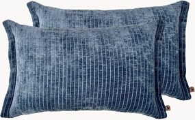 Cuscini in ciniglia fatti a mano Orchid, set di 2