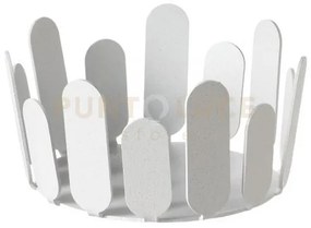 Bomboniera cestino park bianco in ferro  9,5 x 5,5h cm