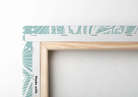 Quadro su tela – Mandala armonia su sfondo blu