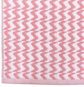 Tappeto per esterni Naxos Rosa Bianco polipropilene 90 x 150 cm