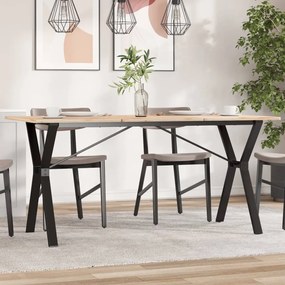 Telaio Gambe A Y Per Tavolo Da Pranzo 140x60x73 Cm İn Acciaio /