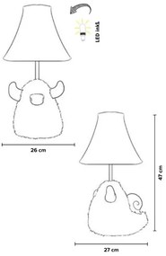 Happy Lamps - Lampada da tavolo LED per bambini HUGO LED/5,4W/230V toro