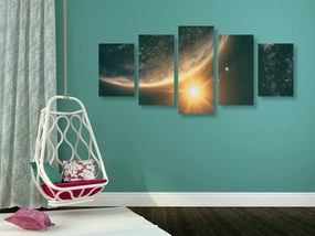 Quadri 5 pezzi – Vista dallo spazio