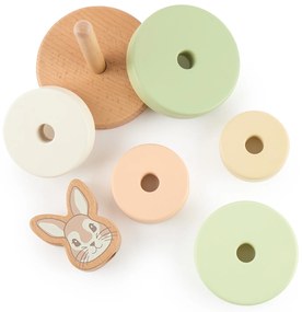 Bieco - Torre impilabile in legno - coniglietto Fine