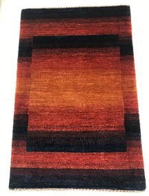 Loribaft Tappeto 130x80 Rosso (Iran) Annodato A Mano