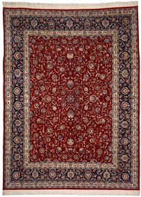 Isfahan Tappeto orientale 380x280 Rosso (Cina) Annodato A Mano