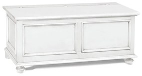 Cassapanca FLAMINIA in legno bianco 100×44&#215;51 cm