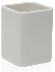 Portaspazzolini da Denti Versa Aria Bianco Resina 7,8 x 9,5 x 7,8 cm