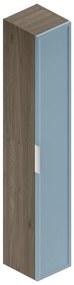 Colonna per mobile bagno Quadra 1 anta P 30 x L 30 x H 180 cm rovere cotto/cielo opaco laccato mdf