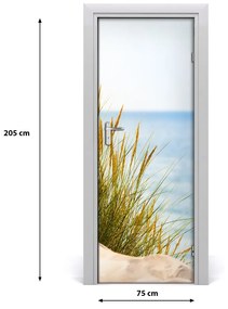 Adesivo per porta Dune costieri 75x205 cm