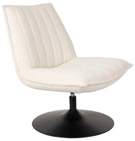 Poltrona bianca in tessuto bouclé Jax - White Label