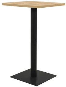 Tavolo da Bistrot in Legno con Struttura Altezza 107 cm Design Classico e Funzionale, 78.5 x 78.5 x 107 cm / Marrone