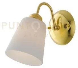 Applique a parete a parete 1162 oro 1 luce attacco e14 11x26x17cm