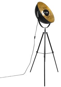 Lampada da terra a treppiede industriale nera - Magna 50 Eglip
