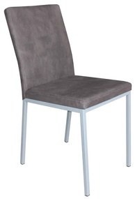 sedia imbottita in mozart gambe silver Licia