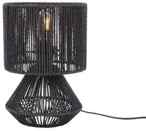 Lampada da tavolo nera con paralume in carta (altezza 30 cm) Forma - Leitmotiv
