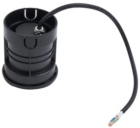 Faretto da terra moderno nero GU10 50mm 2 luci effetto IP65 - Cellar