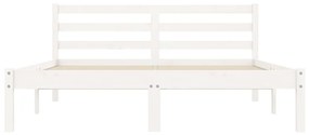 Giroletto bianco 140x200 cm in legno massello di pino