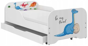 Letto completo per bambini 140 x 70 cm - DINO FRIEND