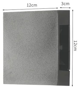 Brilagi - Applique LED da esterno QUADRAY LED/4W/230V antracite IP65
