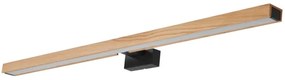 Brilagi-Illuminazione a LED per specchi da bagno WOODY MIRROR LED/15W/230V IP44 quercia/nero